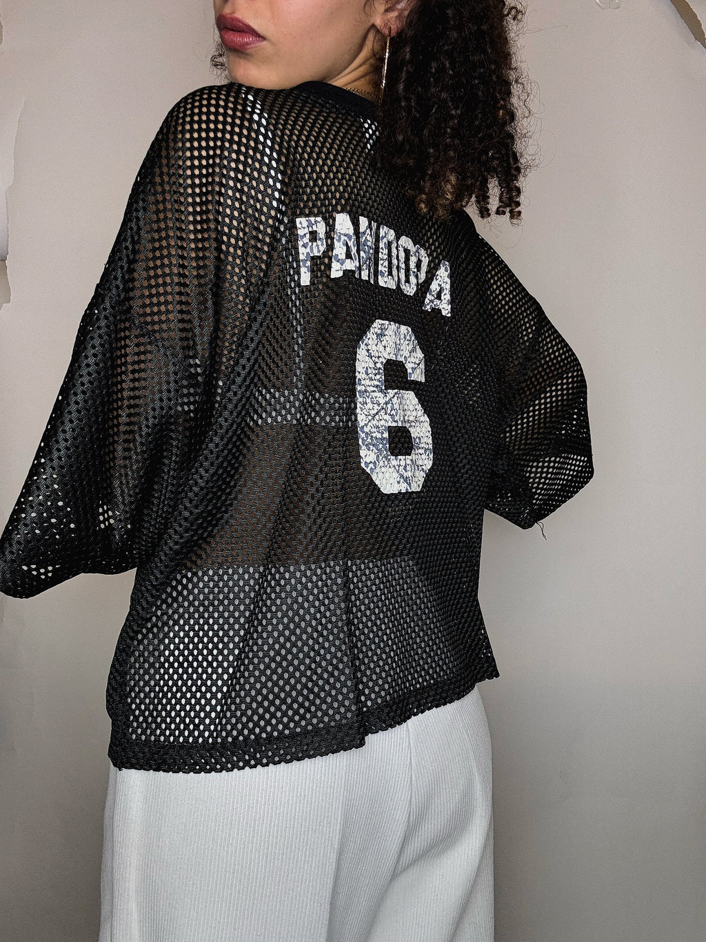 Maillot résille noir L/XL vintage