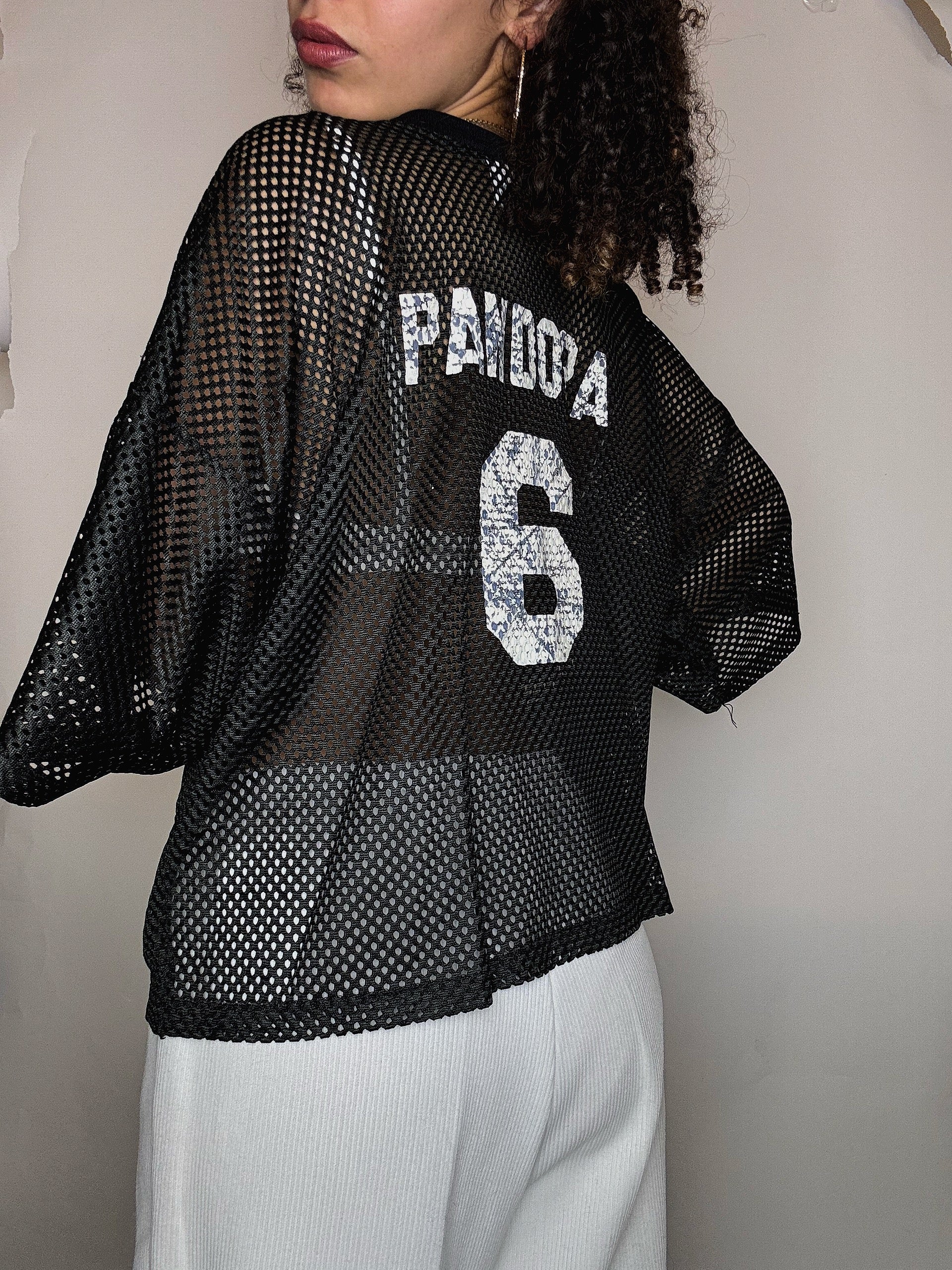 Maillot résille noir L/XL vintage