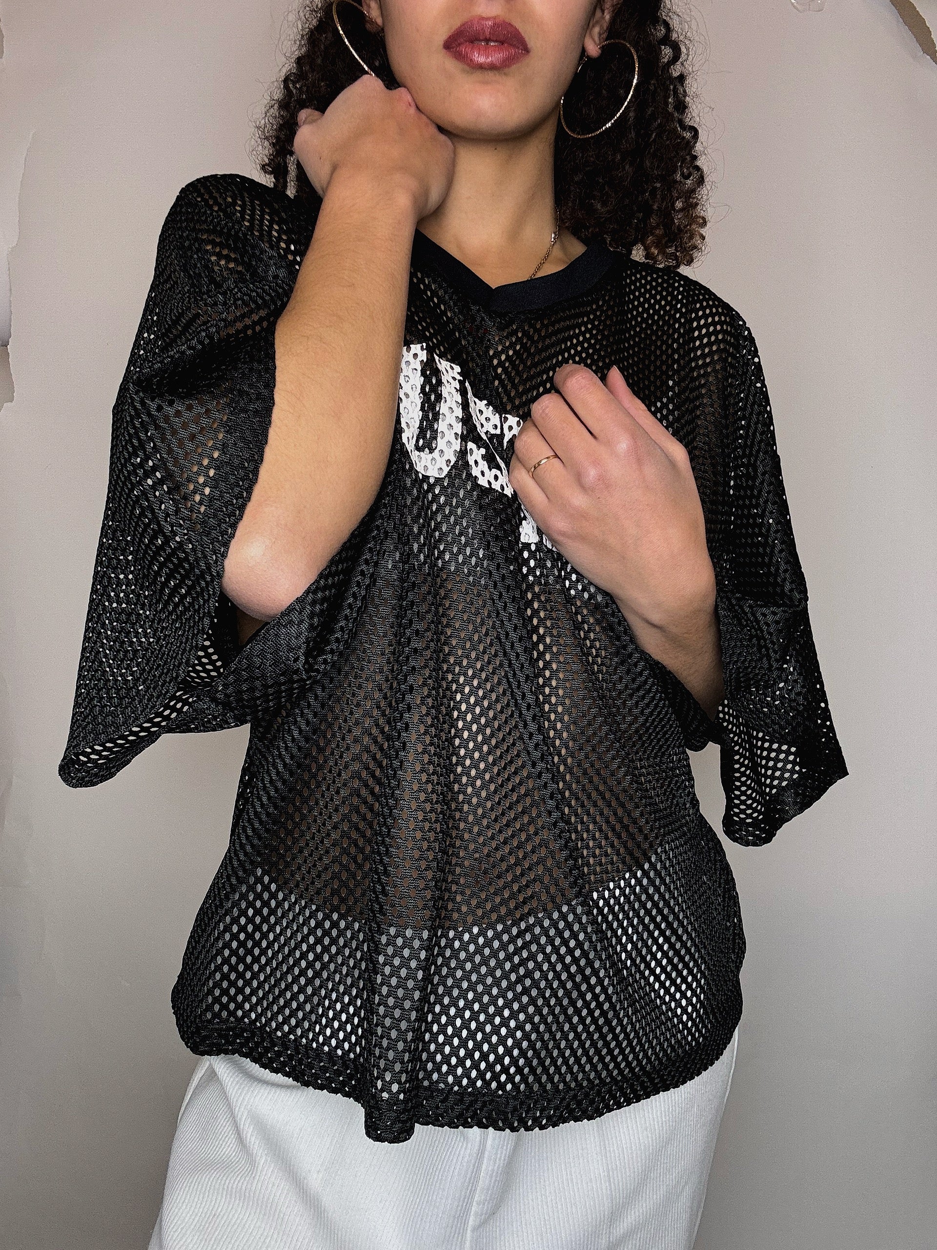 Maillot résille noir L/XL vintage
