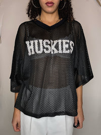 Maillot résille noir L/XL vintage