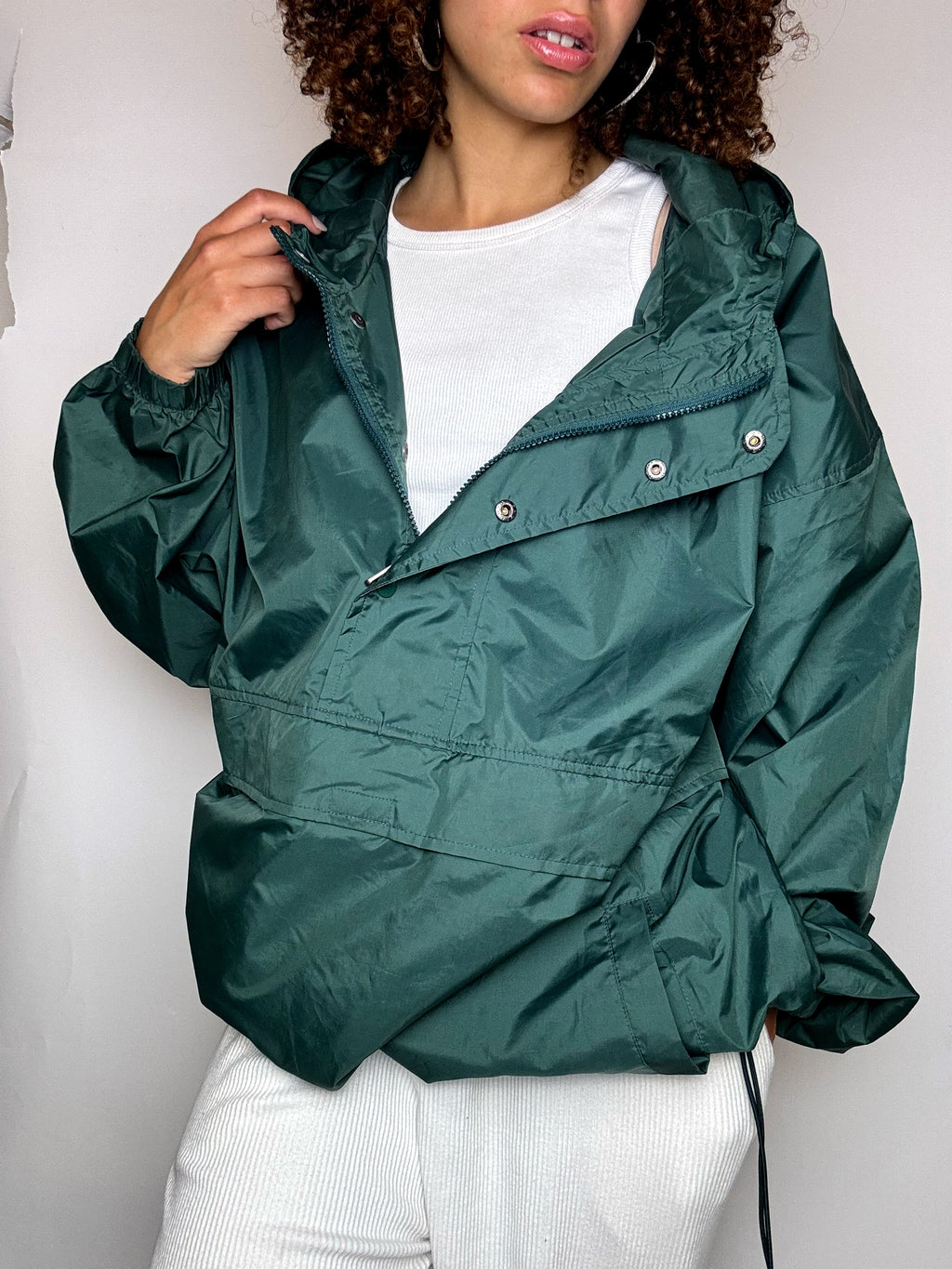 ADIDAS XL Vintage Zweifarbiger Hoodie