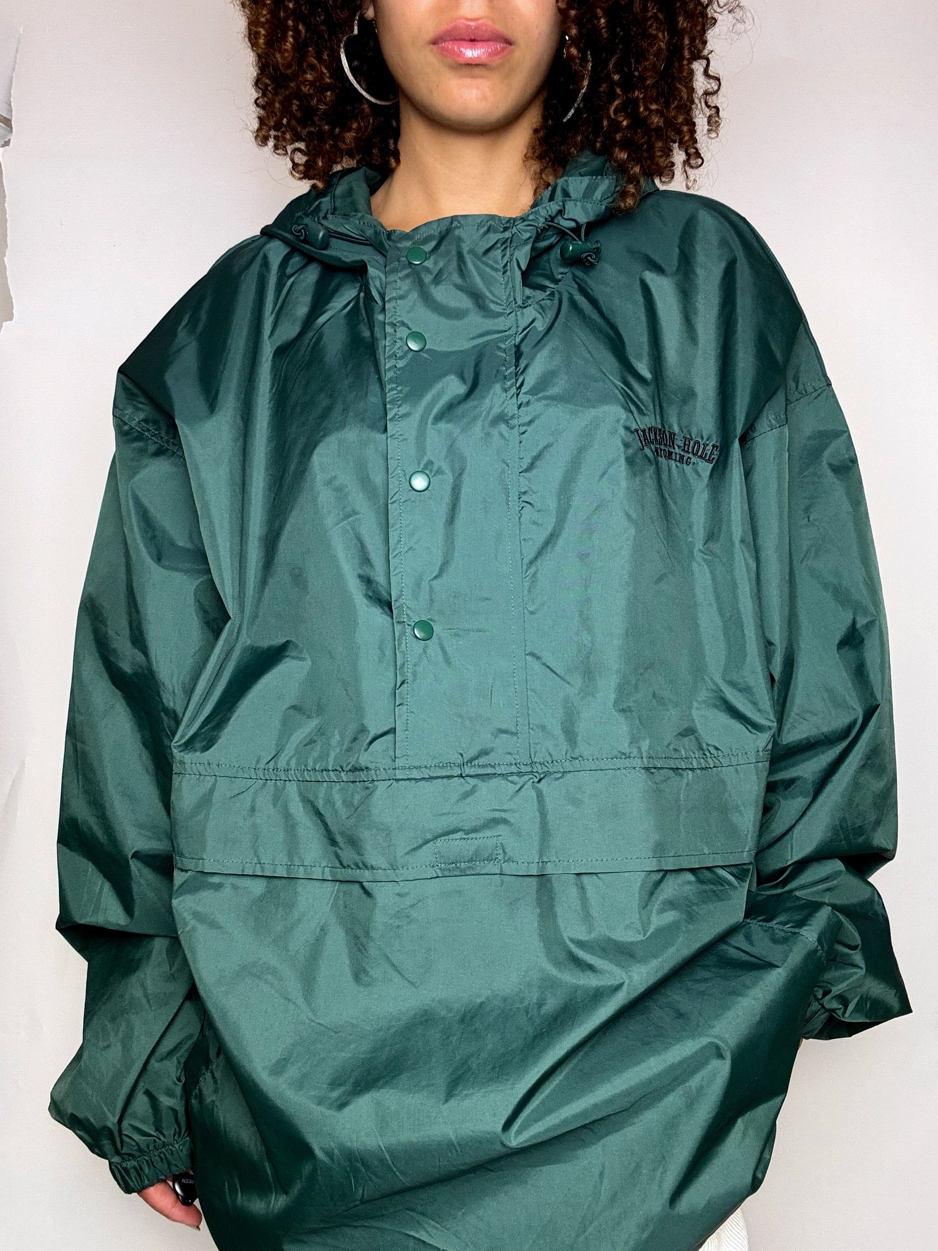 Wintbreaker vert bouteille JACK HOLE XXL vintage