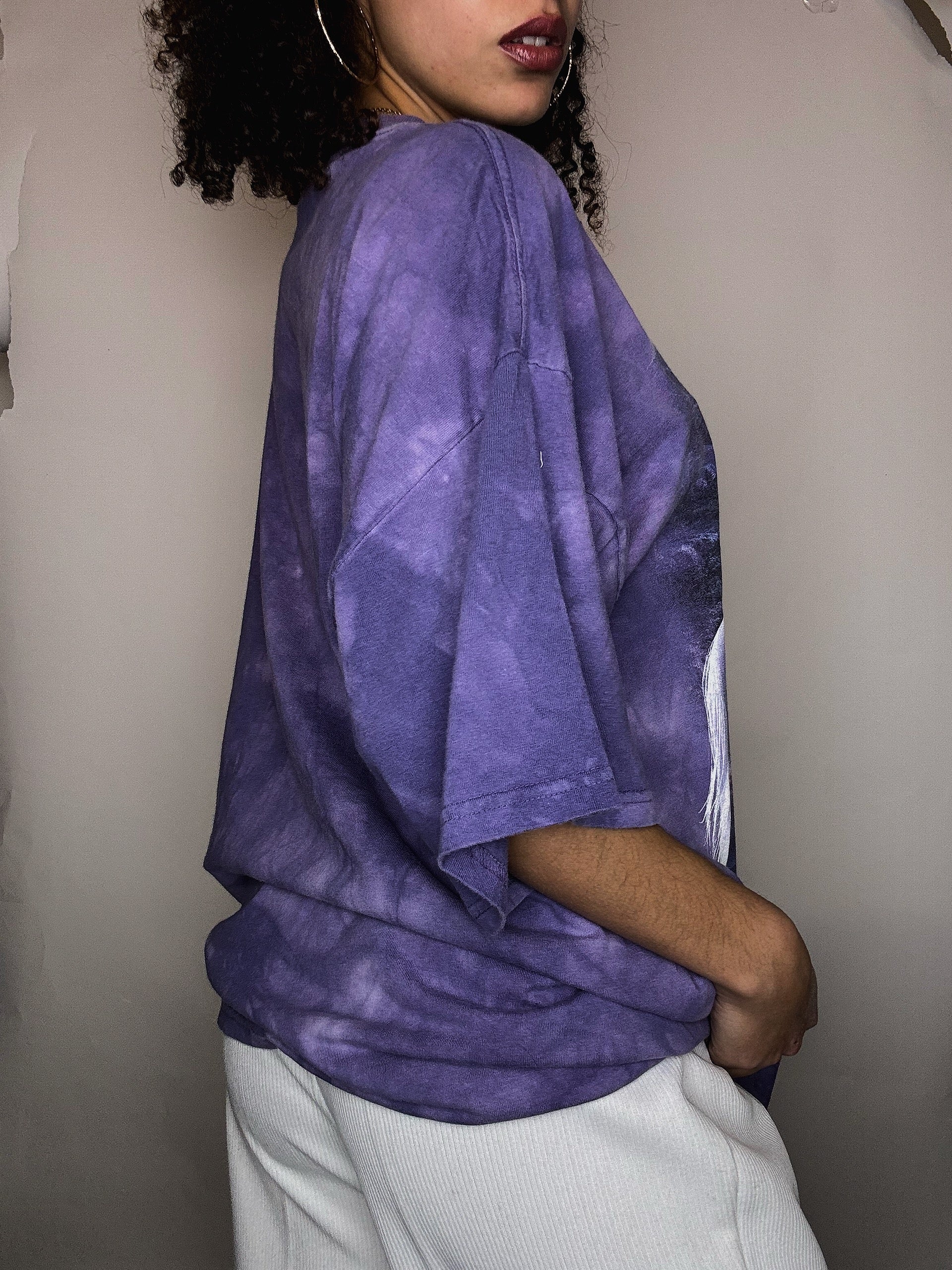 Tshirt violet horses XL vintage