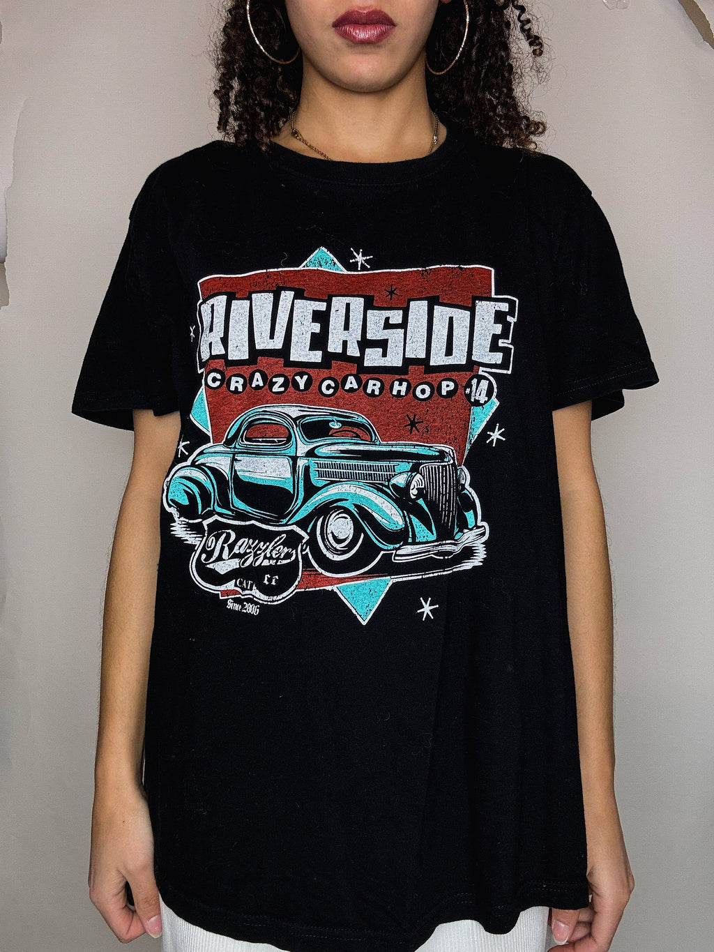 Tshirt noir Riverside M vintage