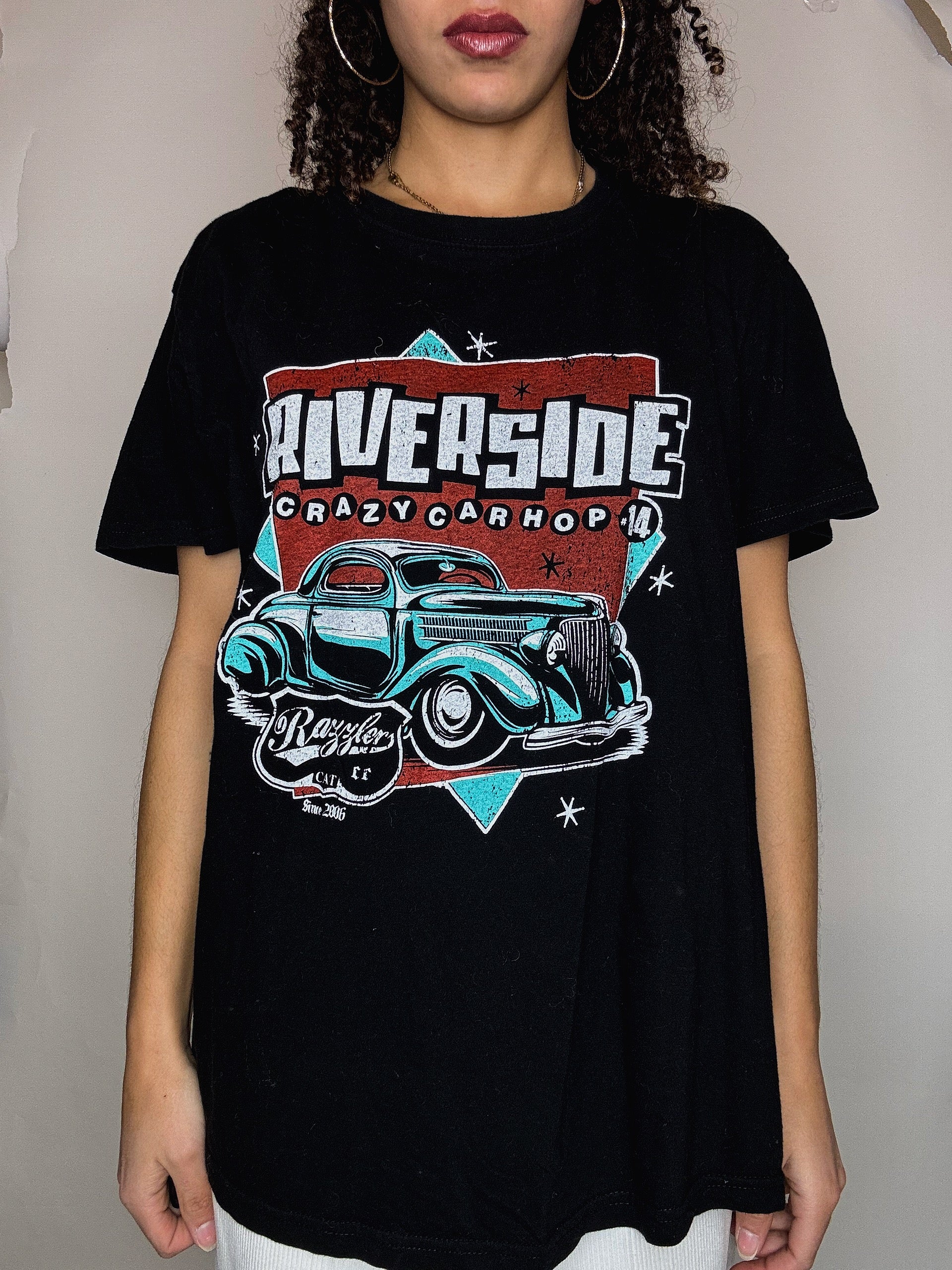 Tshirt noir Riverside M vintage