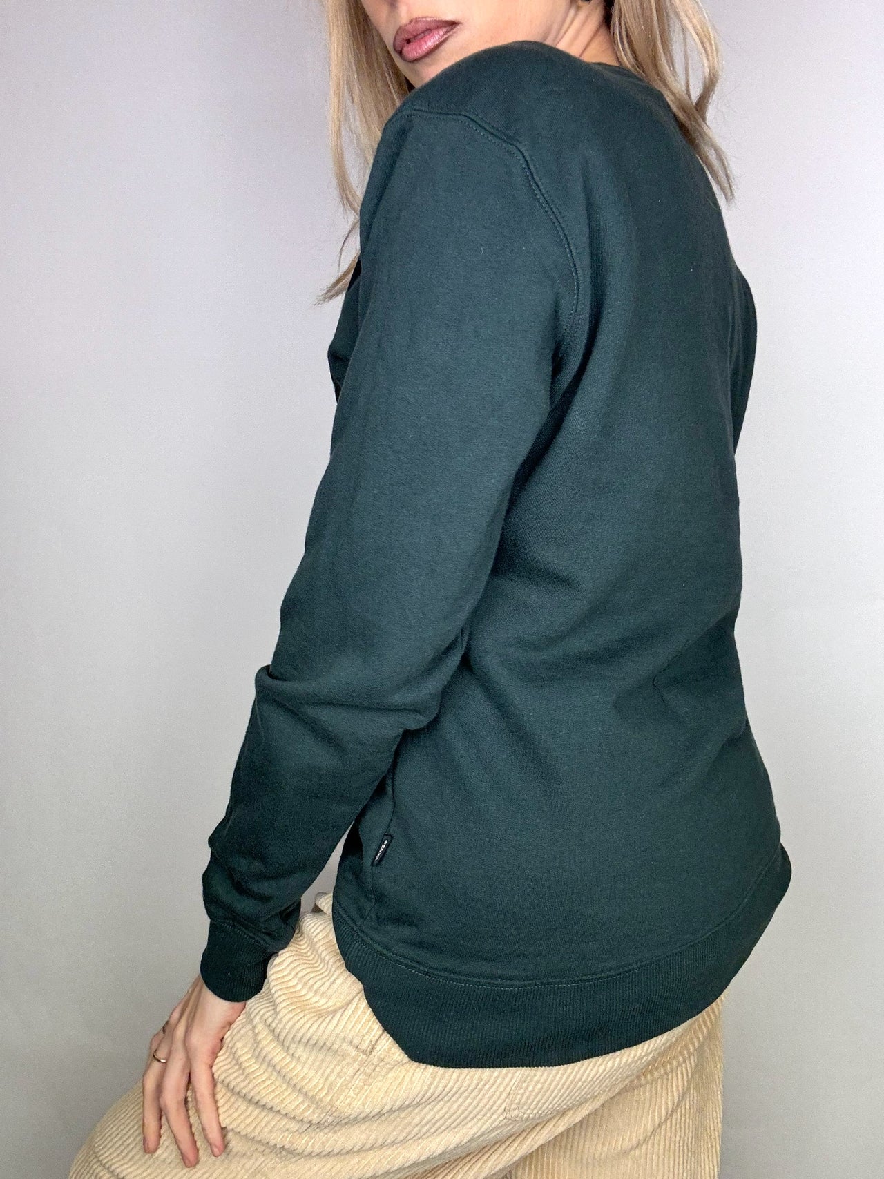 VANS S vintage green round neck sweatshirt