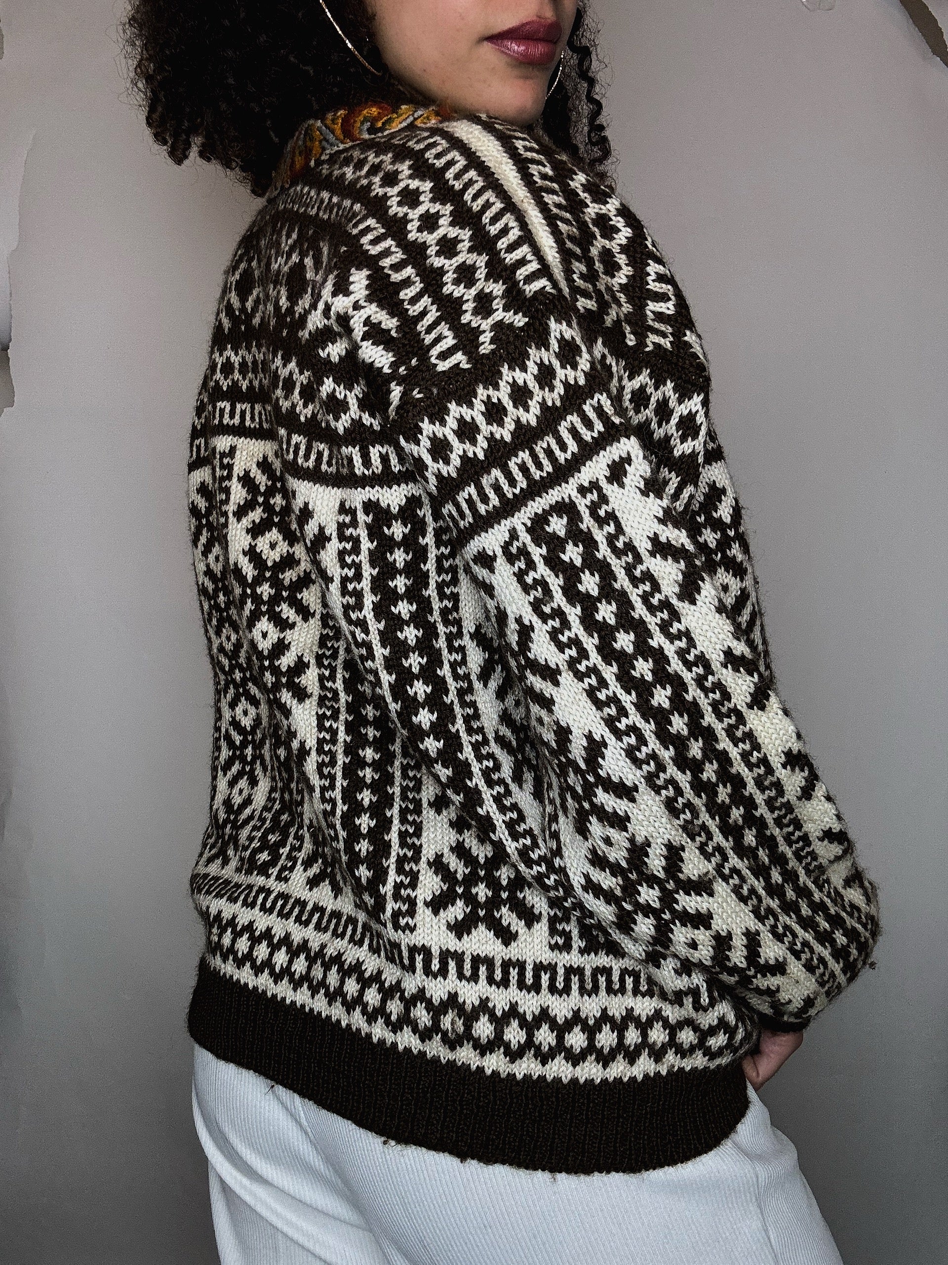 Vintage XL Norwegian cardigan