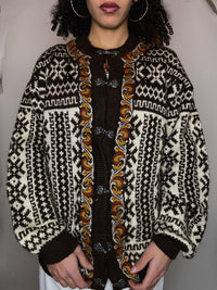 Vintage XL Norwegian cardigan