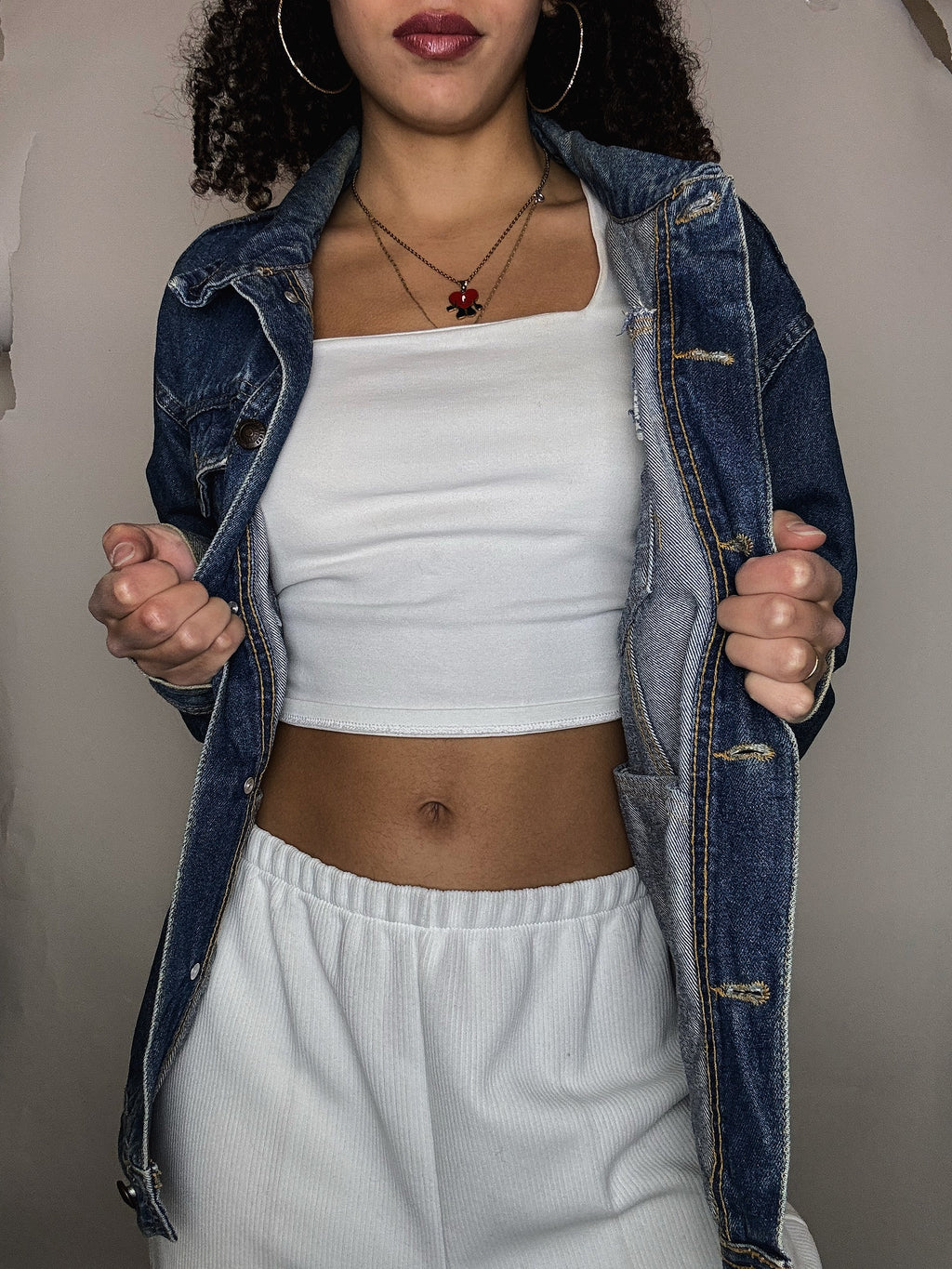 Veste en jean oversized M vintage