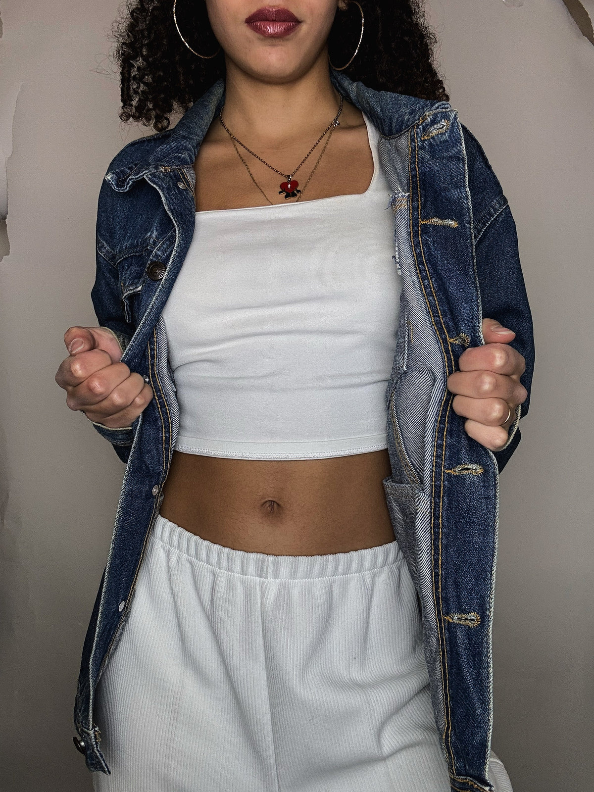 Veste en jean oversized M vintage