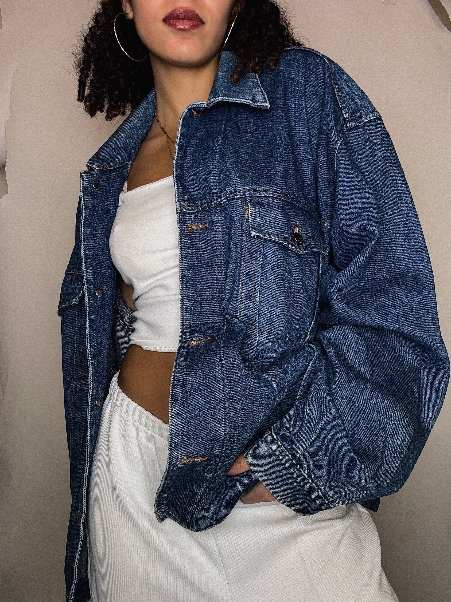 Veste en jean oversized XL vintage