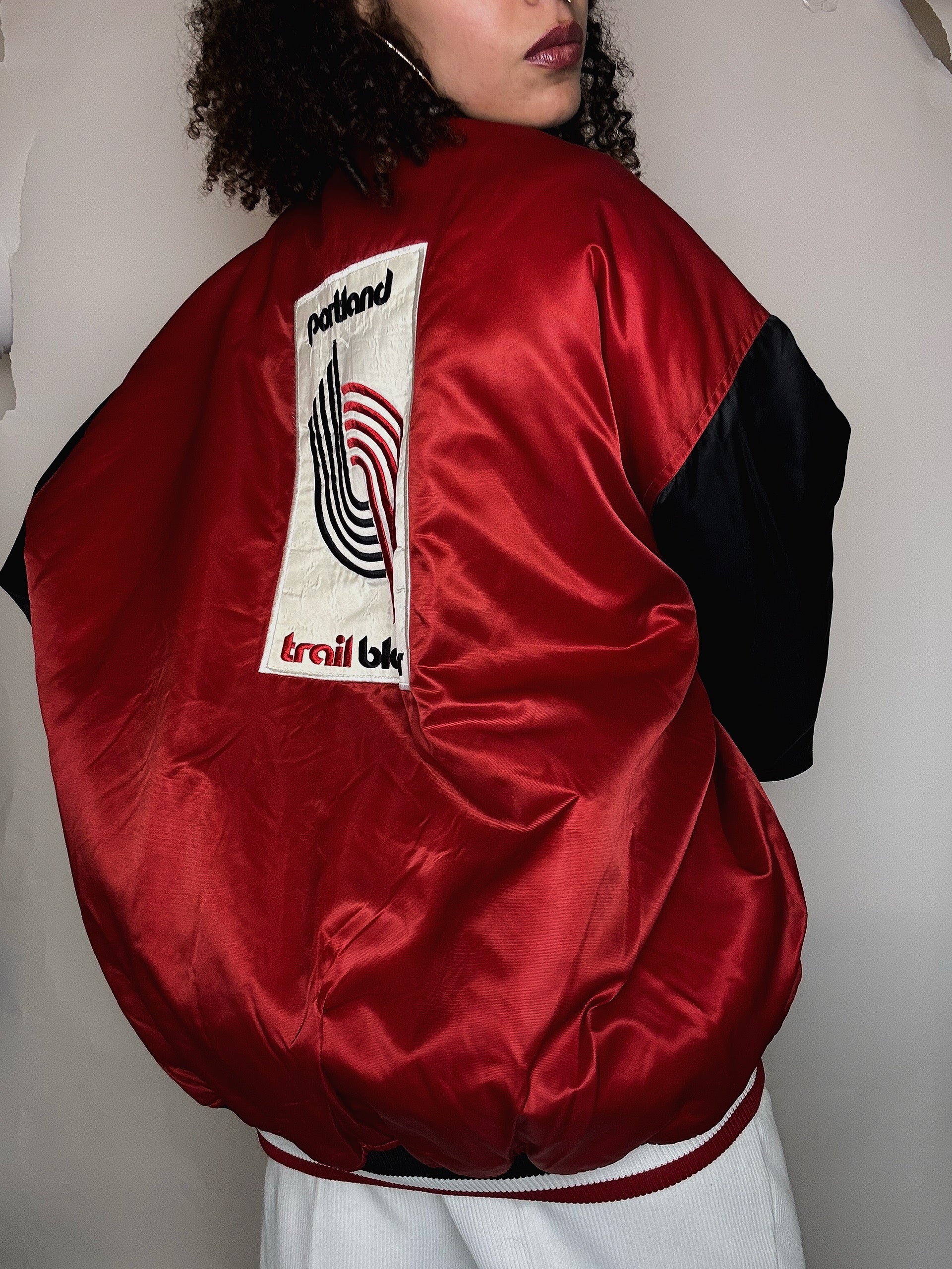 Bomber doublé bicolore NBA XL vintage