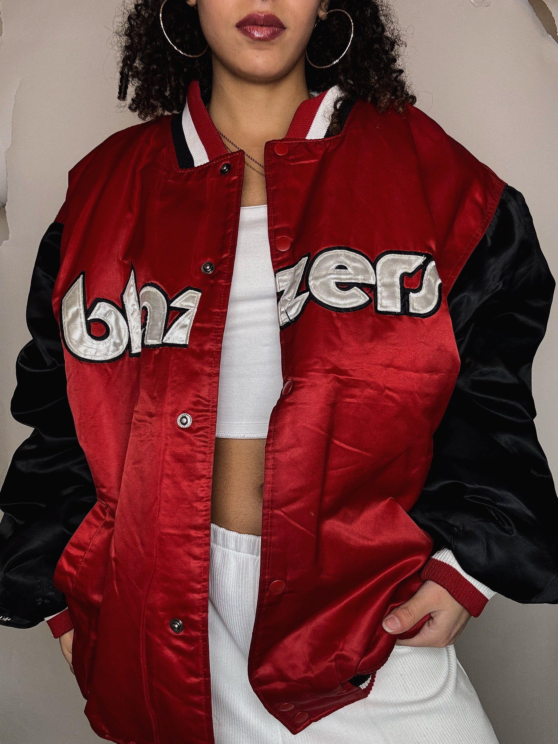 Bomber doublé bicolore NBA XL vintage