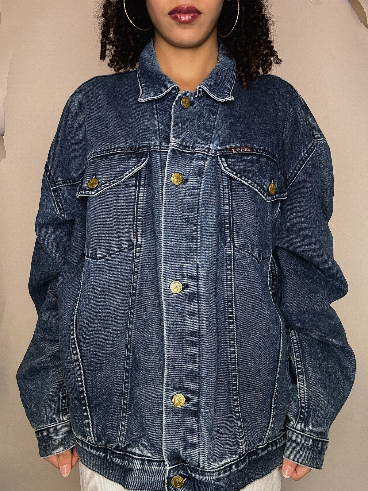 Veste en jean oversized Lee 2XL vintage