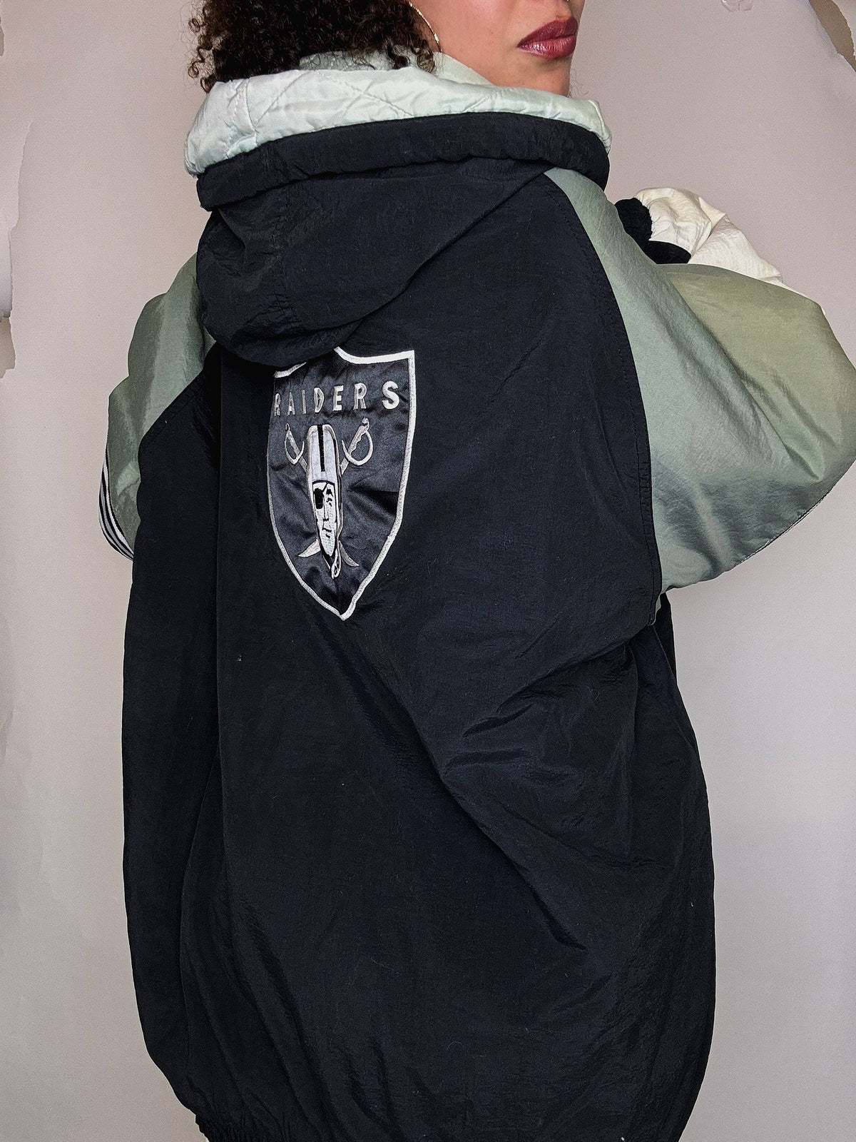 NFL x Raiders two-tone bomber jacket 2XL vintage