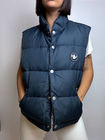 Gilet doudoune bleu vintage S/M