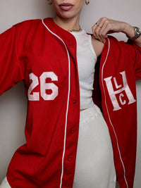 Maillot de Baseball rouge XL  vintage