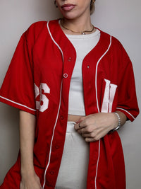 Maillot de Baseball rouge XL  vintage