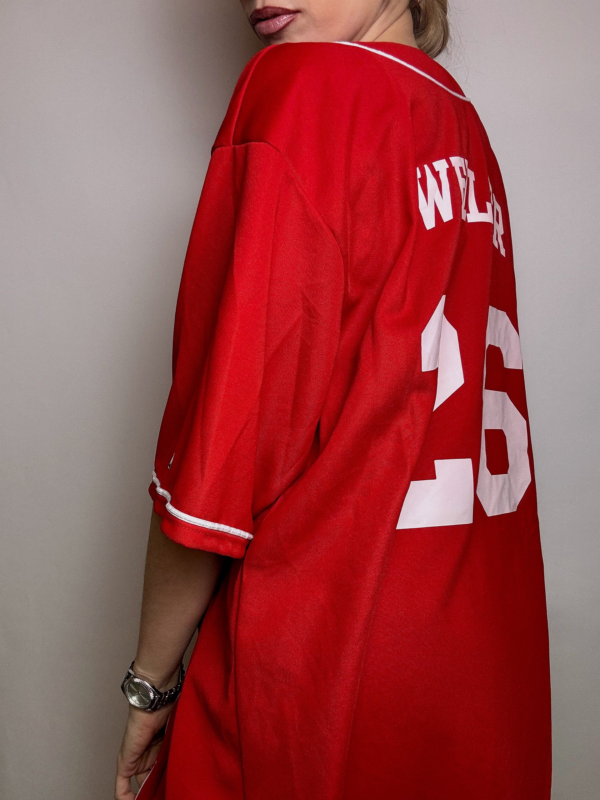 Maillot de Baseball rouge XL  vintage