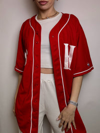 Maillot de Baseball rouge XL  vintage