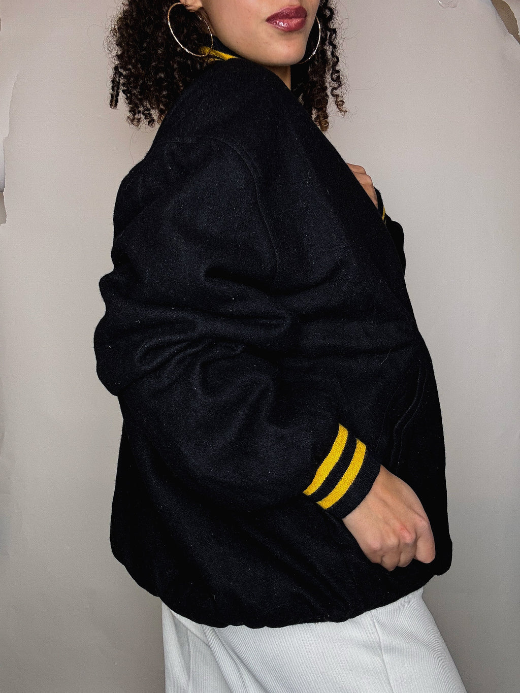 Vintage Steve&Barry's Reversible Black Bomber Jacket XL