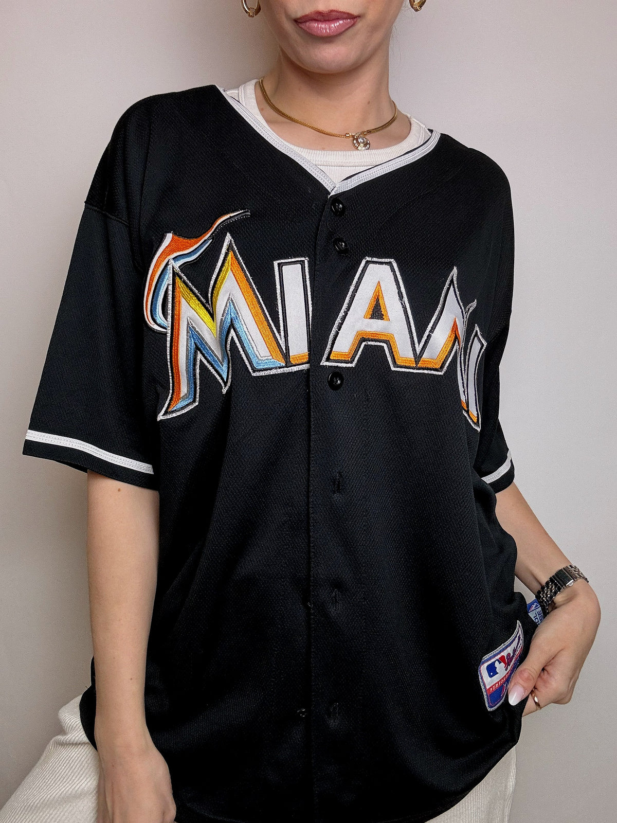 Maillot de Baseball noir XL  vintage