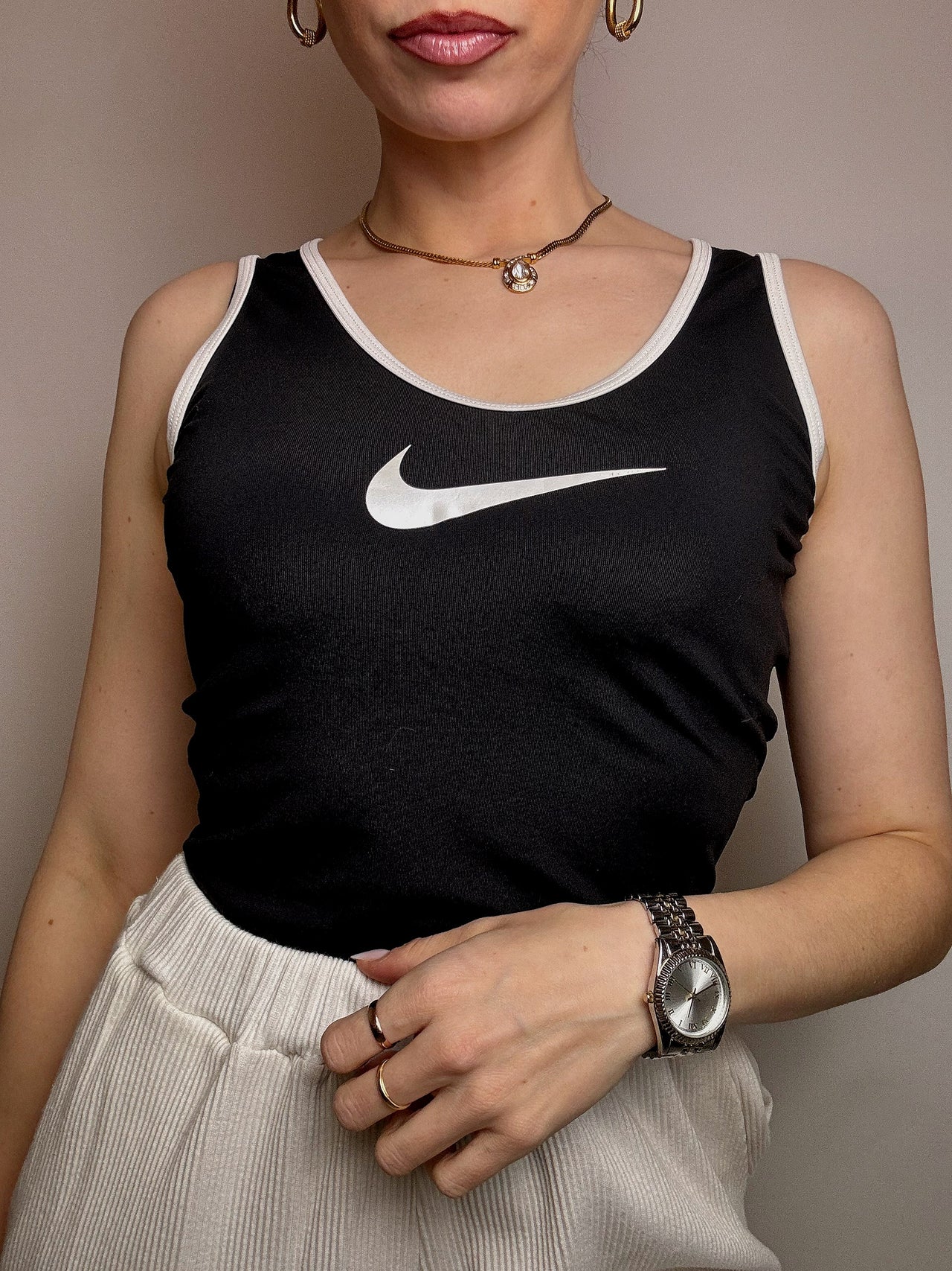 Vintage NIKE M schwarzes Tanktop 