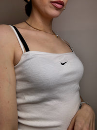 Débardeur à bretelles blanc NIKE S vintage
