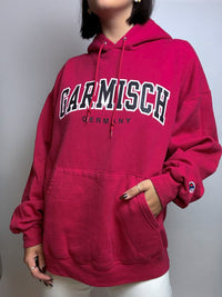 Pink sweater with vintage lettering XL 