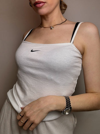 Vintage Nike S Weißes Träger-Tanktop 