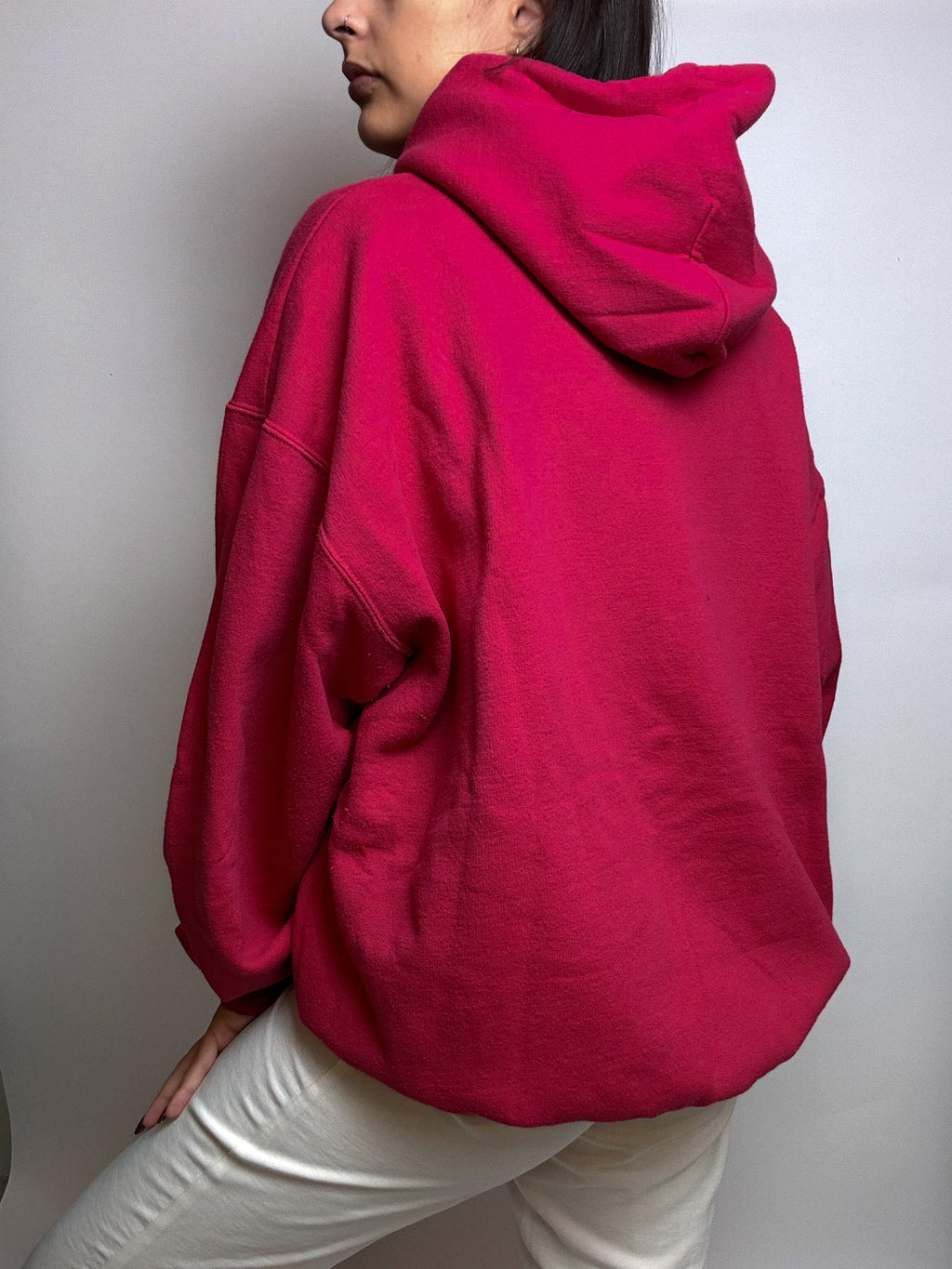 Pink sweater with vintage lettering XL 