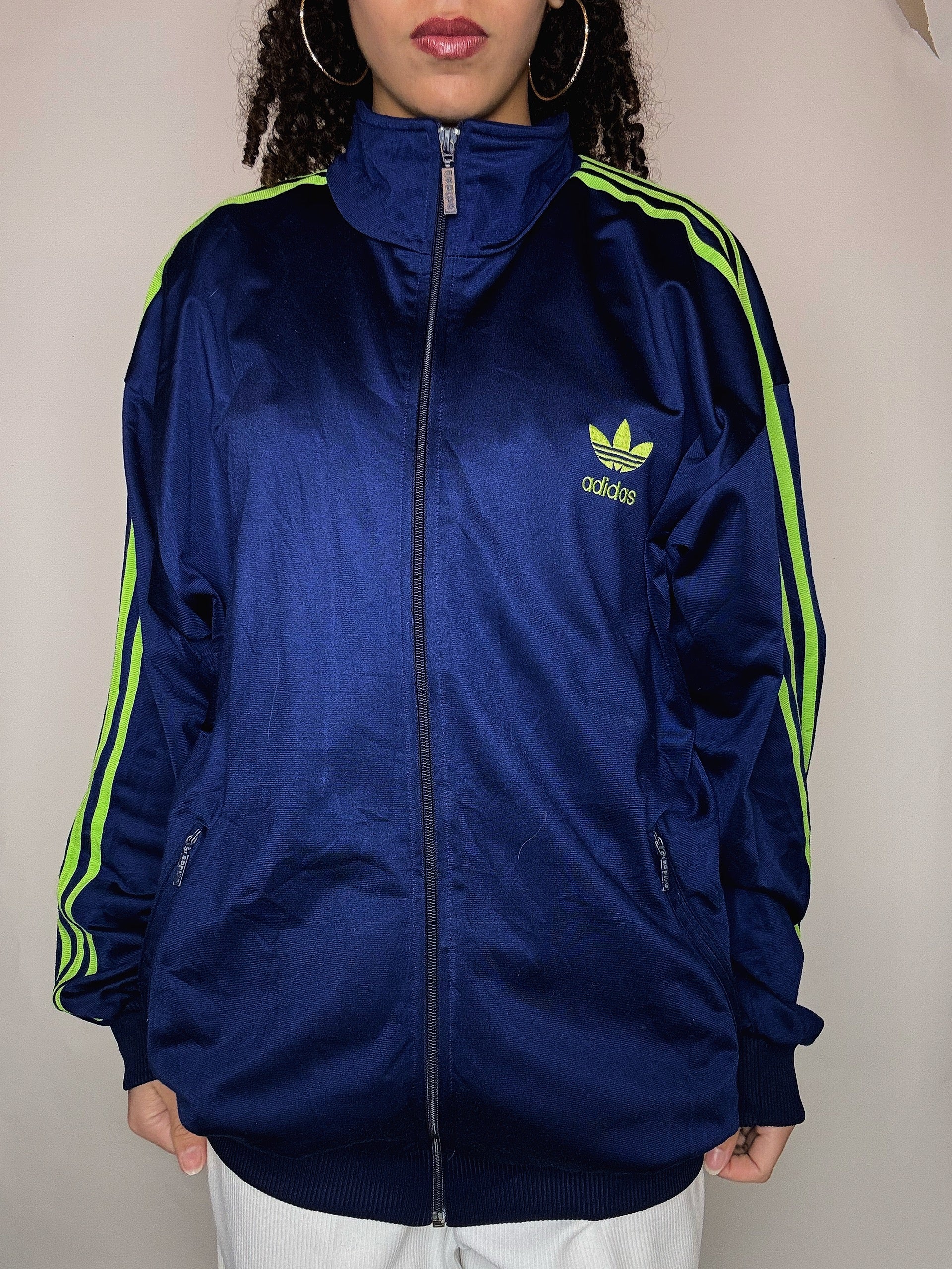 Jacket de sport marine Adidas XL vintage