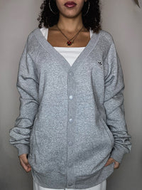 Adidas Strickjacke grau L Vintage