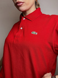 LACOSTE M Vintage red short-sleeved polo shirt