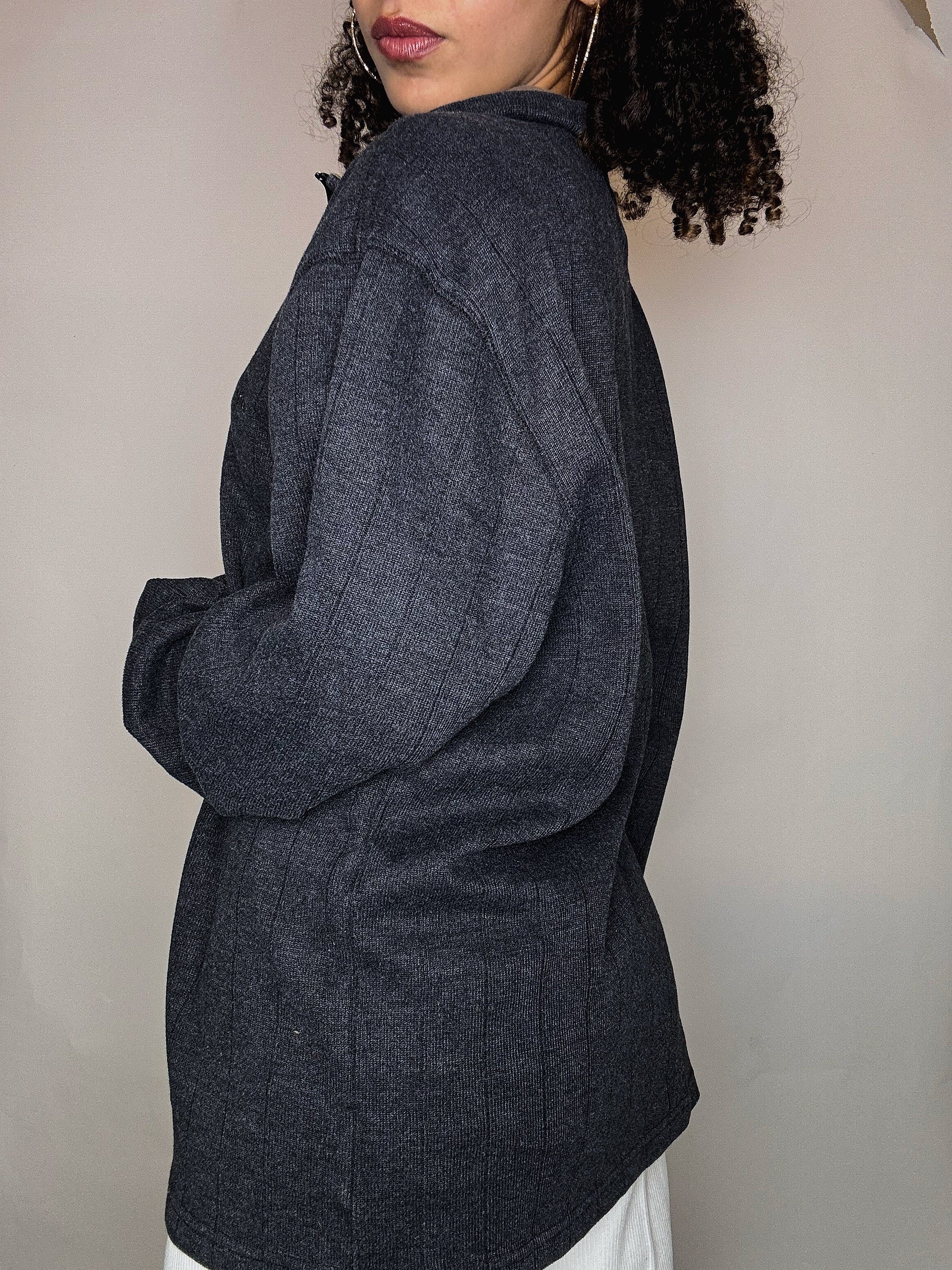 Pull outdoor gris Colombia XL vintage