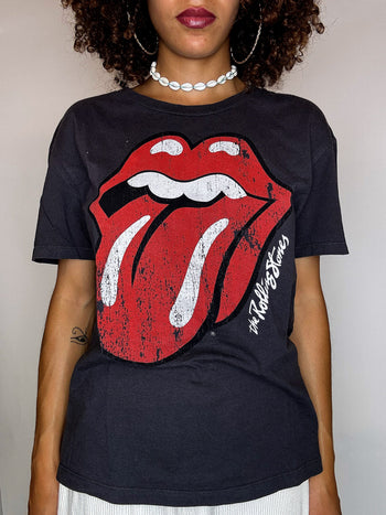 Tee shirt gris ROLLING STONES XS vintage