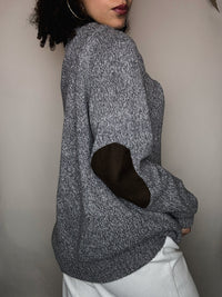 Pull en maille chiné Chaps XL vintage