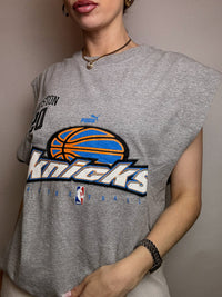 PUMA x NY KNICKS L Grey Basketball Tank Top