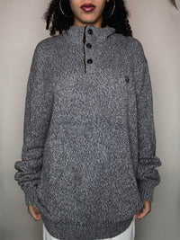 Pull en maille chiné Chaps XL vintage