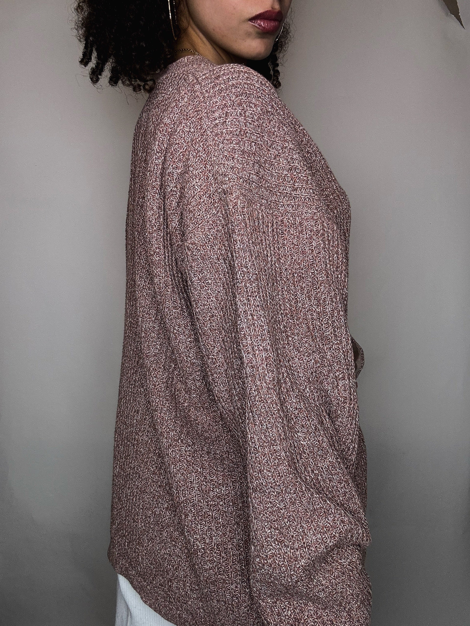 Pull en maille chiné Colombia L vintage