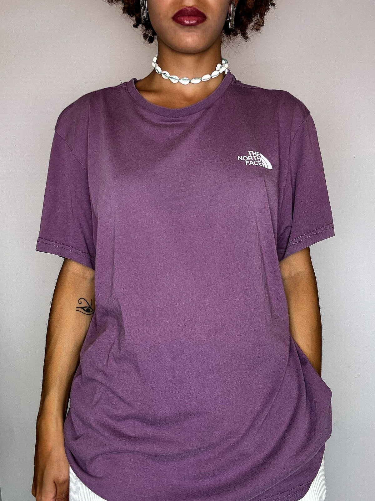 Tee shirt aubergine THE NORTH FACE L vintage