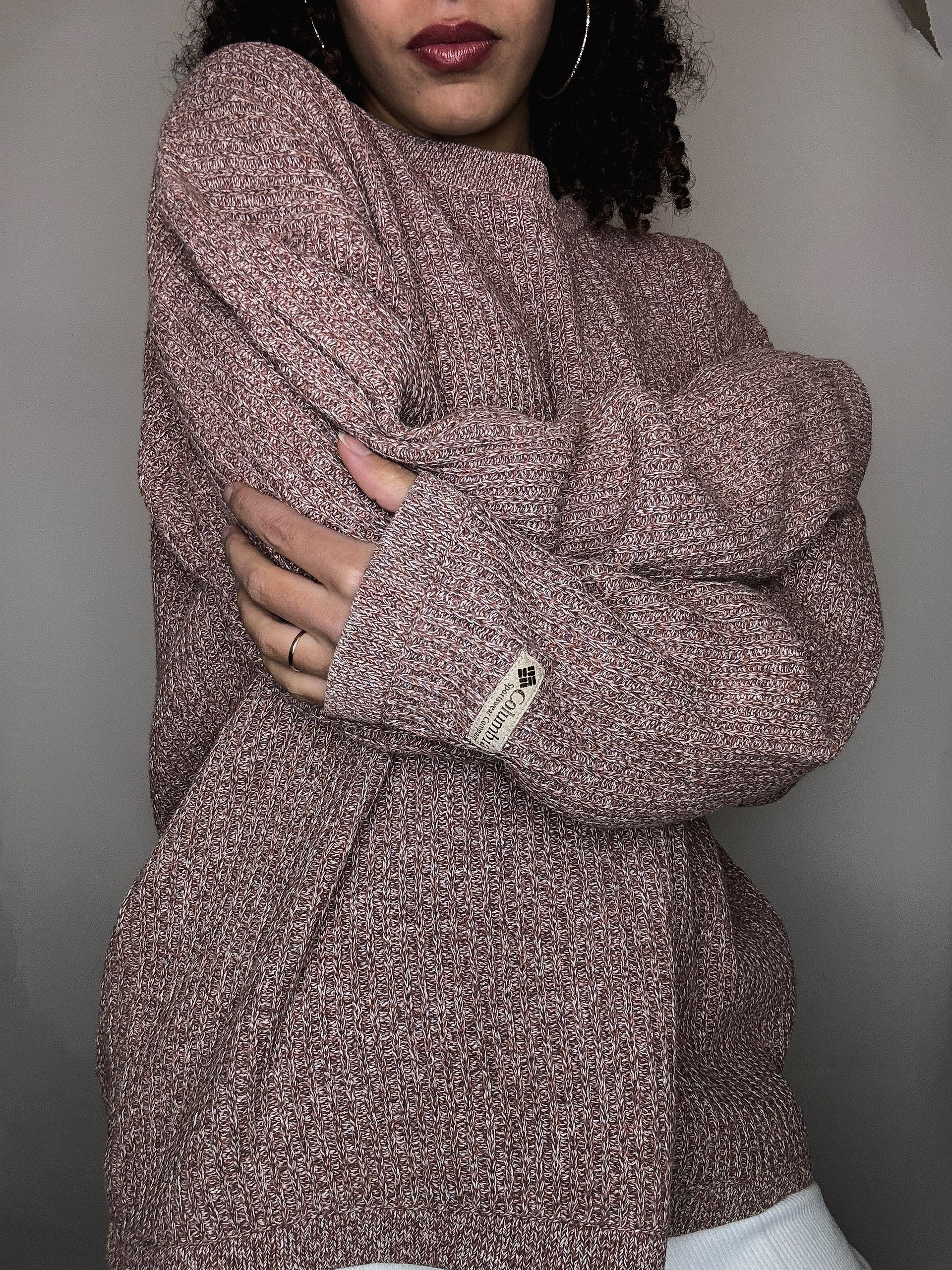 Pull en maille chiné Colombia L vintage
