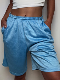Short de sport bleu ciel Champion L vintage