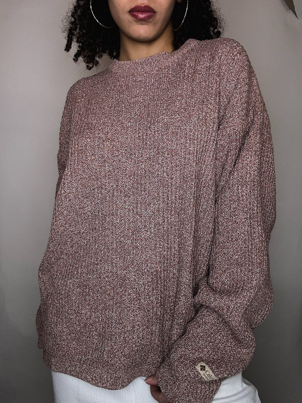 Pull en maille chiné Colombia L vintage