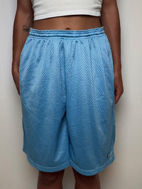 Short de sport bleu ciel Champion L vintage