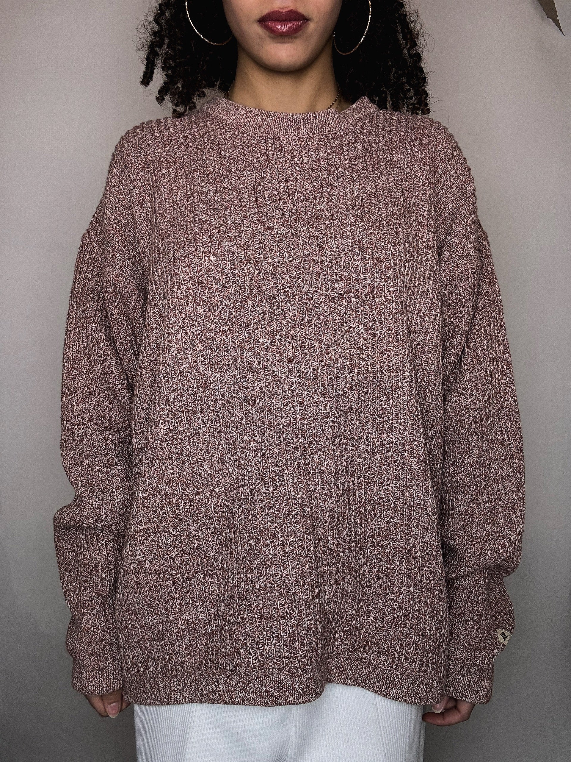 Pull en maille chiné Colombia L vintage