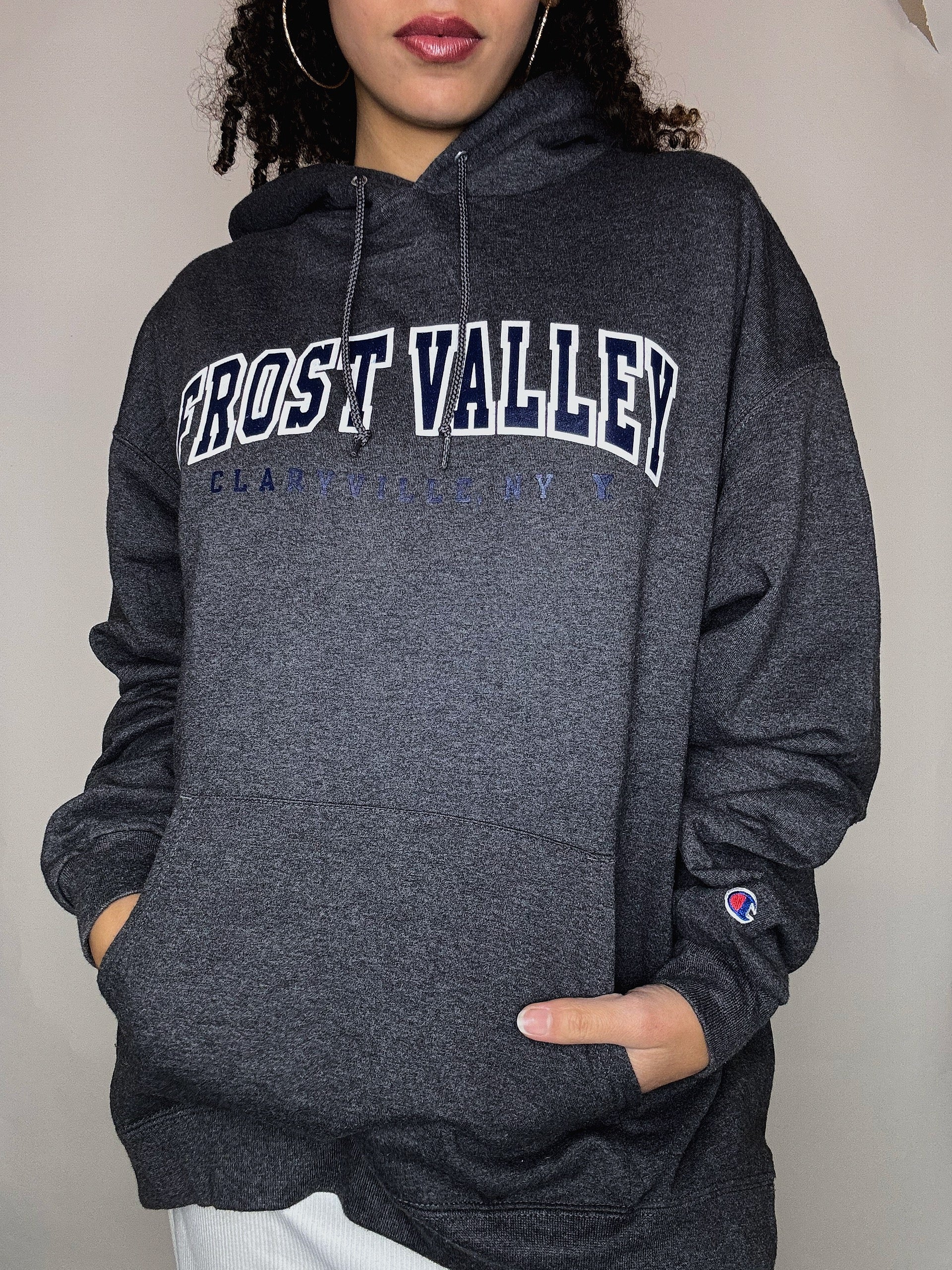 Sweat gris Champion x Frost Valley XL vintage
