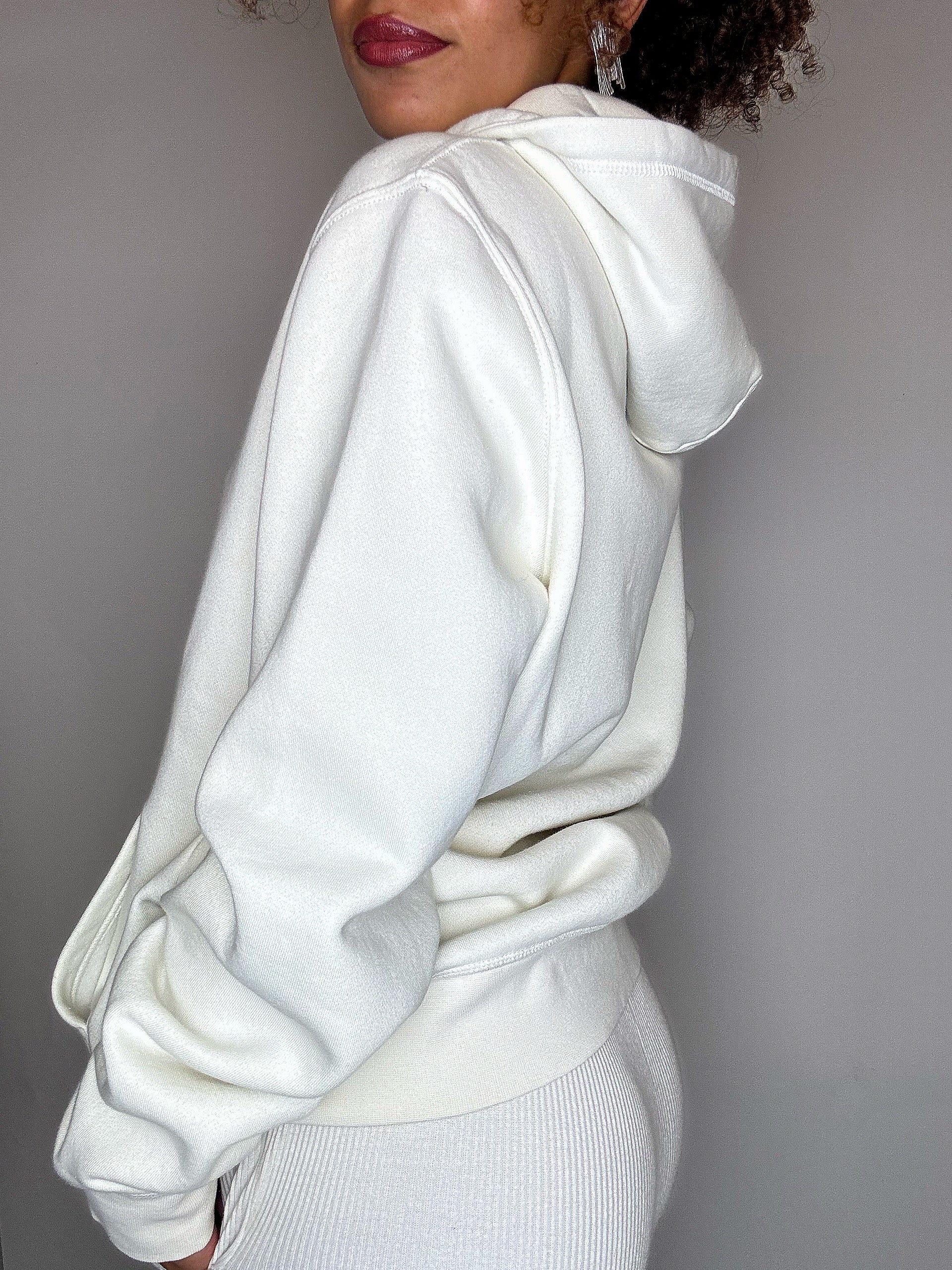 TOMMY HILFIGER L vintage cream hoodie