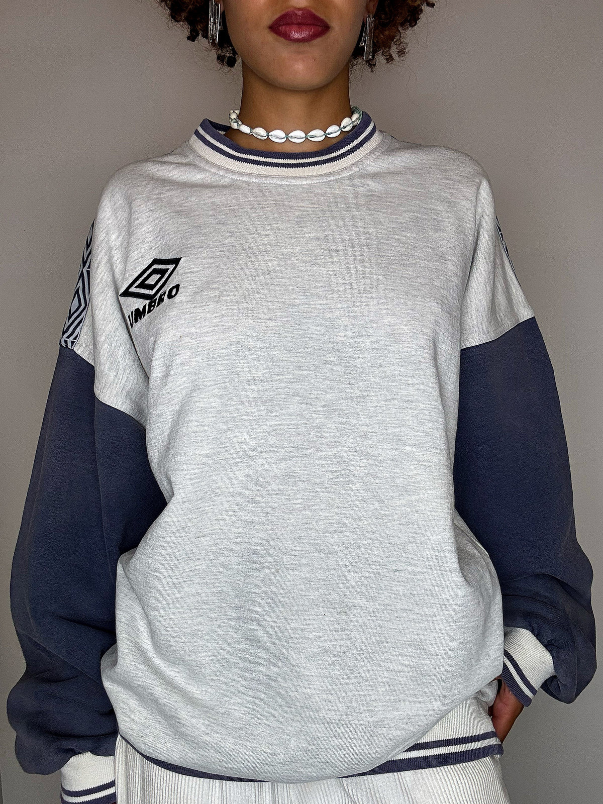 UMBRO XL Vintage Bicolor Rundhals-Sweatshirt