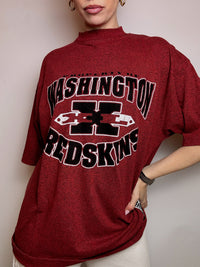 WASHINGTON REDSKINS XL Vintage Burgunder T-Shirt